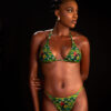 Cameroon Flag Triangle Bikini Set - Green